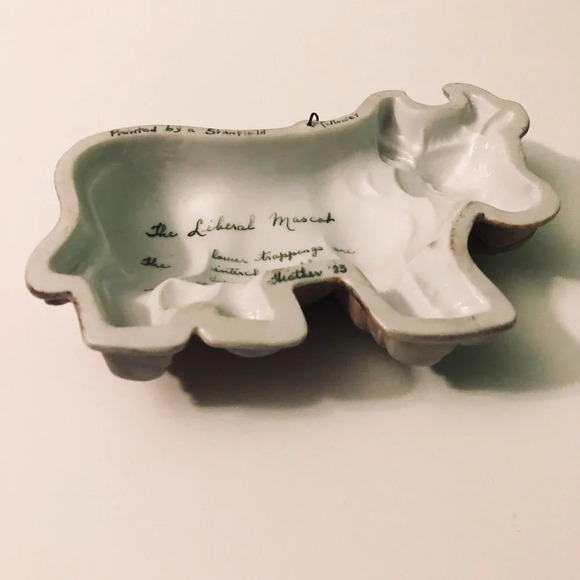 Vintage Hand Made Ceramic  Cow Wall Hanging Kitchen Decor - Picture 12 of 16